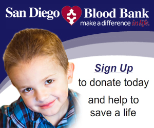 San Diego Blood Bank static ad 